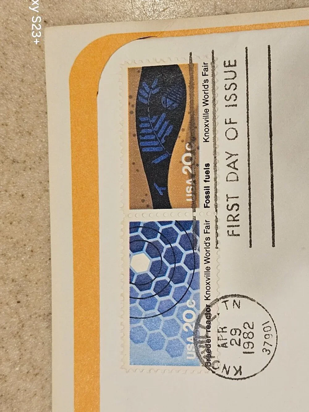 RARE COLLECTIBLE USPS 1ST DAY ISSUE COVER 1982 WORLDS FAIR KNOXVILLE STAMP FDC